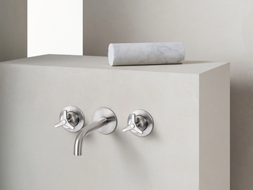 TOMEO 6320310T - 3 hole wall-mounted washbasin mixer by QD Magistro Lab - view 3